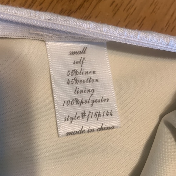 Alta Sz small linen khaki scalloped hem shorts ~ EUC - Picture 12 of 16